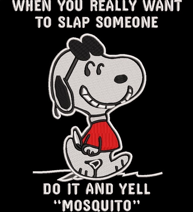 Slap And Yell Mosquito Funny Dog Saying 